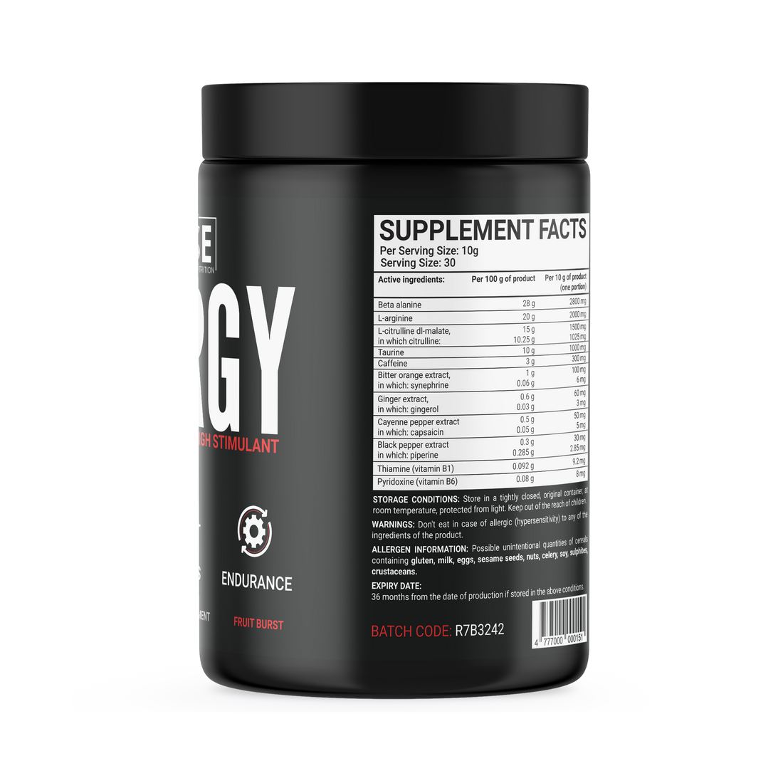 RISE Energy Pre-Workout / Maisto Papildas